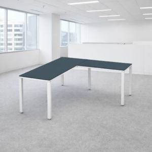 Configuración en L Billydesk 180x150cm - Zafiro-Blanco