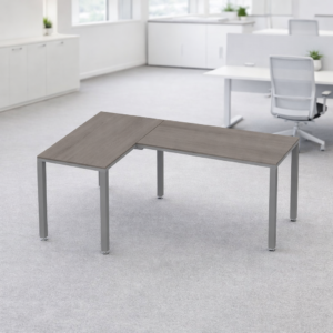 Configuración en L Billydesk 120x180cm - Ceniza-Oxford