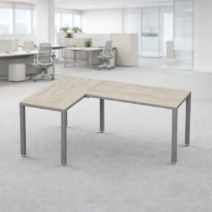 Configuración en L Billydesk 120x180cm - Encino Polar-Oxford