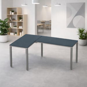 Configuración en L Billydesk 120x180cm - Zafiro-Oxford