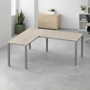 Configuración en L Billydesk 150x180cm - Encino Polar-Oxford