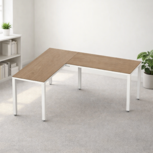 Configuración en L Billydesk 150x180cm - Monarca-Blanco