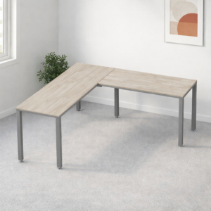 Configuración en L Billydesk 180x180cm - Encino Polar-oxford