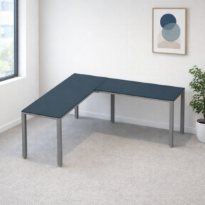 Configuración en L Billydesk 180x180cm - Zafiro-Oxford