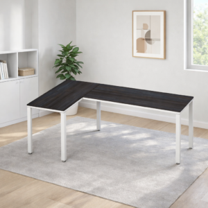 Configuración en L Billydesk 120x210cm - Anáhuac-Blanco