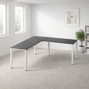 Configuración en L Billydesk 120x210cm - Oxford-Blanco