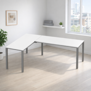 Configuración en L Billydesk 150x210cm - Blanco-Oxford