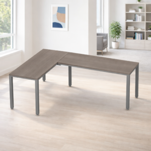 Configuración en L Billydesk 150x210cm - Ceniza-Oxford