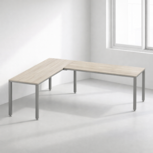 Configuración en L Billydesk 180x210cm - Encino Polar-Oxford