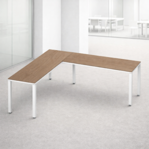 Configuración en L Billydesk 180x210cm - Monarca-Blanco