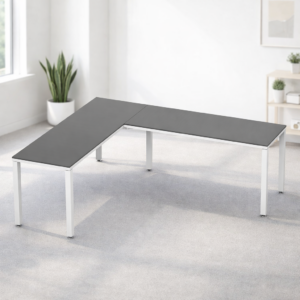 Configuración en L Billydesk 180x210cm - Oxford-Blanco