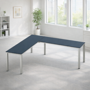 Configuración en L Billydesk 180x210cm - Zafiro-Blanco