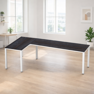 Configuración en L Billydesk 120x240cm - Anáhuac-Blanco