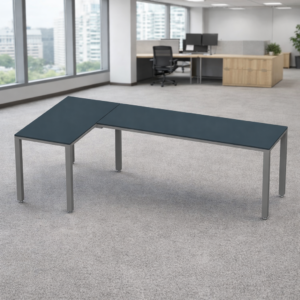 Configuración en L Billydesk 120x240cm - Zafiro-Oxford