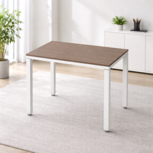 Escritorio Sencillo Billydesk 90x60 cm Ceniza Estructura Blanco