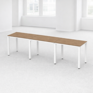 Escritorio Lineal Billydesk 270x60cm (3 personas) - Monarca-Blanco