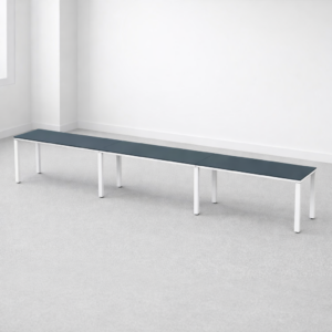 Escritorio Lineal Billydesk 450x60cm (3 personas) - Zafiro-Blanco