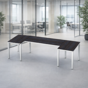 Escritorio en U Billydesk 90x270x90cm - Anáhuac-Blanco