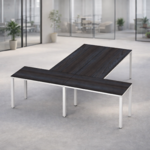 Escritorio en T Billydesk 240x240cm - Anahuac-blanco