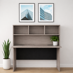 Librero sobre Credenza Abierto 142 x 85 cm (Ceniza)