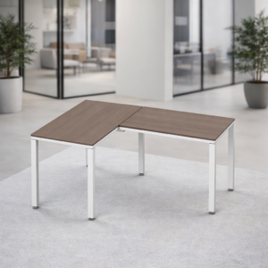 Escritorio en L Billydesk 120x150cm - Ceniza-blanco