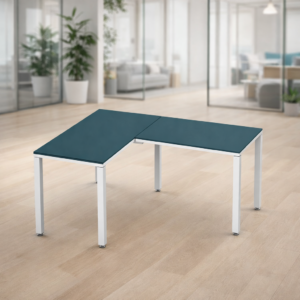 Escritorio en L Billydesk 120x150cm - Zafiro-blanco