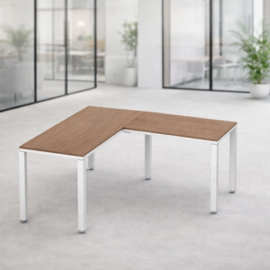 Escritorio en L Billydesk 150x150 cm Monarca Estructura Blanco