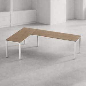 Configuración en L Billydesk 150x240cm - Monarca-Blanco