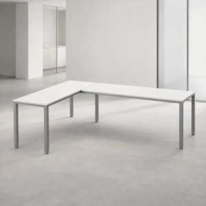 Configuración en L Billydesk 180x240cm - Blanco-Oxford