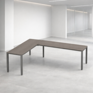 Configuración en L Billydesk 180x240cm - Ceniza-Oxford