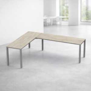 Configuración en L Billydesk 180x240cm - Encino Polar-Oxford