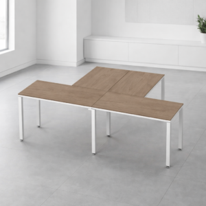 Configuración en T Billydesk 240x150cm - Monarca-blanco