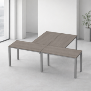 Configuración en T Billydesk 240x180cm - Ceniza-oxford