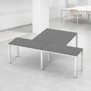 Configuración en T Billydesk 240x180cm - Oxford-blanco