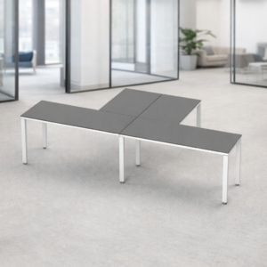 Escritorio en T Billydesk 300x150cm - Oxford-blanco