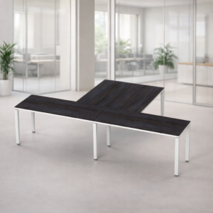 Escritorio en T Billydesk 300x180cm - Anahuac-blanco