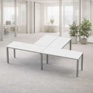 Escritorio en T Billydesk 300x180cm - Blanco-oxford