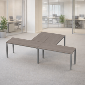 Escritorio en T Billydesk 300x180cm - Ceniza-oxford