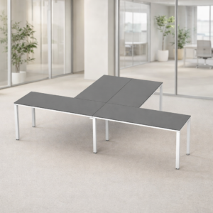 Escritorio en T Billydesk 300x180cm - Oxford-blanco