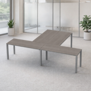 Escritorio en T Billydesk 300x210cm - Ceniza-oxford