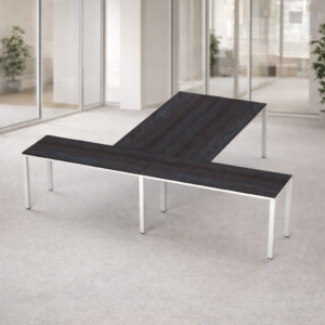 Escritorio en T Billydesk 300x240cm - Anahuac-blanco