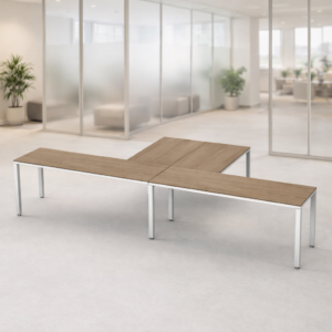 Escritorio en T Billydesk 360x180cm - Monarca-blanco