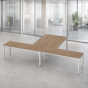 Escritorio en T Billydesk 360x210cm - Monarca-blanco