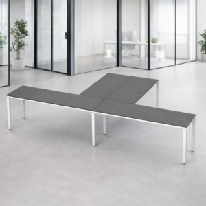 Escritorio en T Billydesk 360x210cm - Oxford-blanco