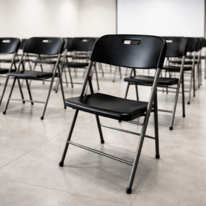 Silla plegable YCD-49-4 (Negro)