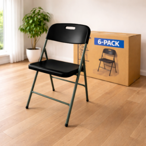 Silla plegable - Kit 6 Piezas YCD-49-4 (Negro)