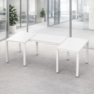 Escritorio en U Billydesk 90x210x90cm - Blanco-Blanco