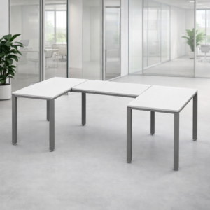 Escritorio en U Billydesk 90x210x90cm - Blanco-Oxford