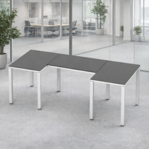 Escritorio en U Billydesk 90x210x90cm - Oxford-Blanco