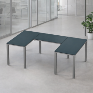 Escritorio en U Billydesk 120x210x120cm - Zafiro-Oxford